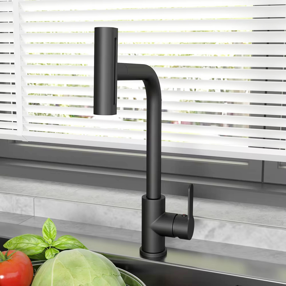 أسود سحب بالوعة المطبخ صنبور م - مراجعة Commercial Kitchen Faucet وسعره