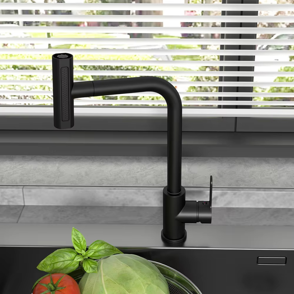 أسود سحب بالوعة المطبخ صنبور م - مراجعة Commercial Kitchen Faucet وسعره