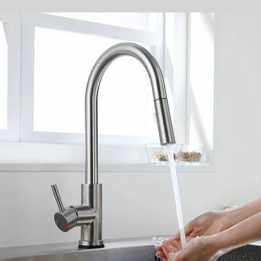 صنبور المطبخ سحب للخارج من الن - مراجعة Commercial Kitchen Faucet وسعره