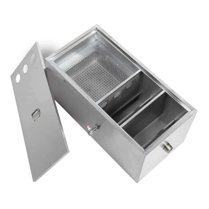 فاصل الزيت والماء من الفولاذ ا - مراجعة Commercial Kitchen Grease Trap وسعره