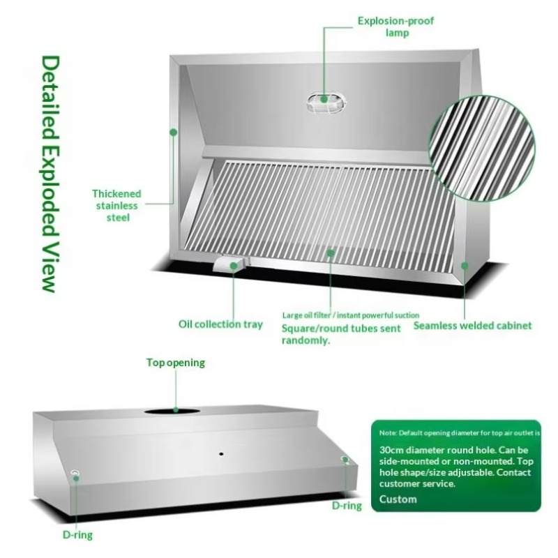 شفاط مطبخ تجاري قابل للتخصيص ي - مراجعة Commercial Kitchen Usa وسعره