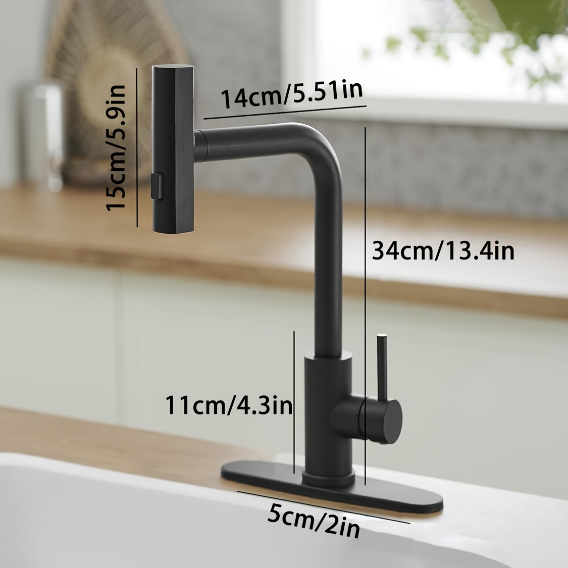 1 قطعة صنبور المطبخ الأسود مع  - مراجعة Commercial Kitchen Faucet وسعره