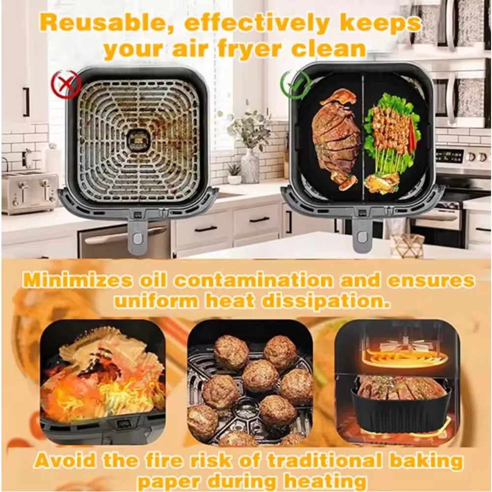 سيليكون الهواء المقلاة العفن ش - مراجعة Commercial Kitchen Pans وسعره