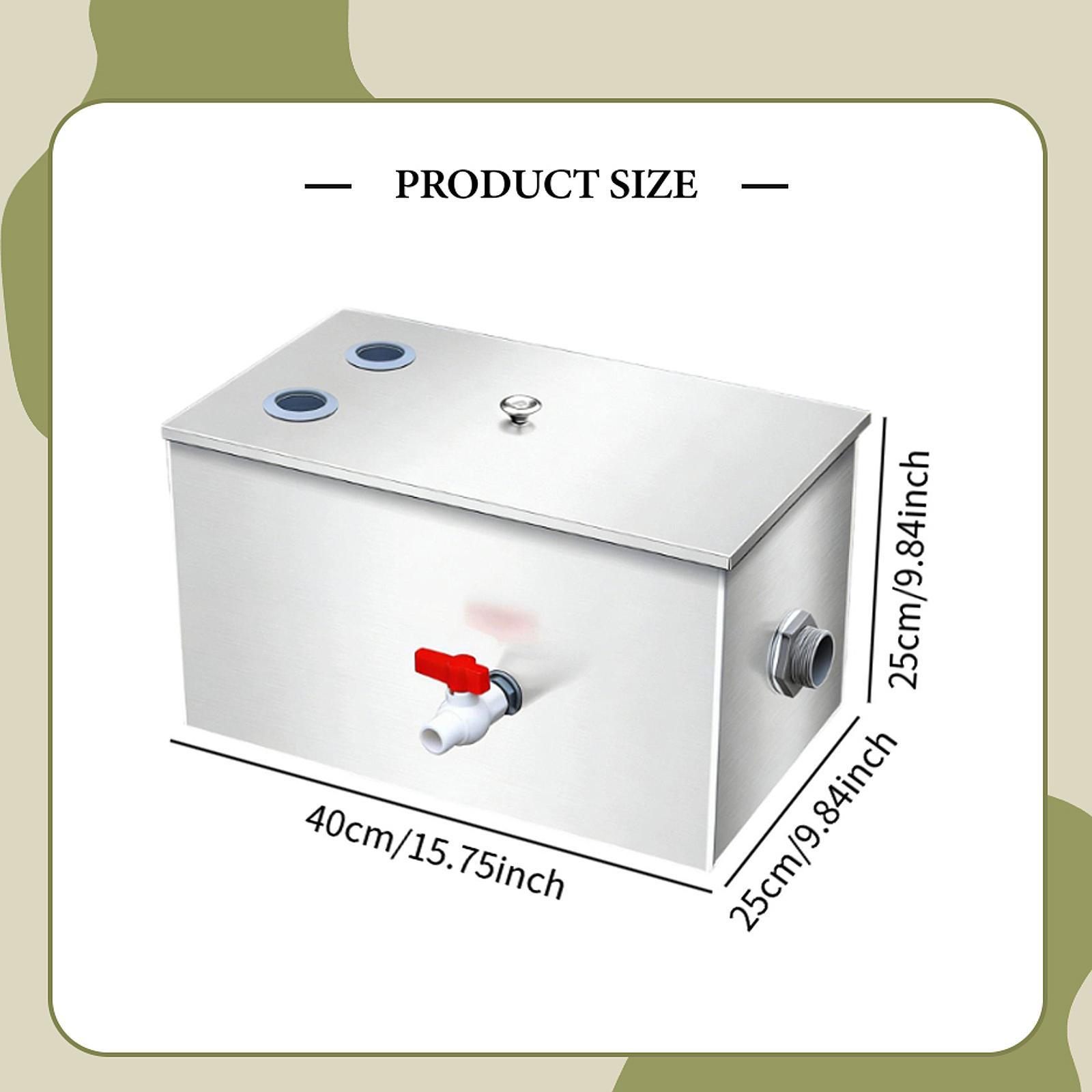 فاصل الزيت والماء من الفولاذ ا - مراجعة Commercial Kitchen Grease Interceptor وسعره