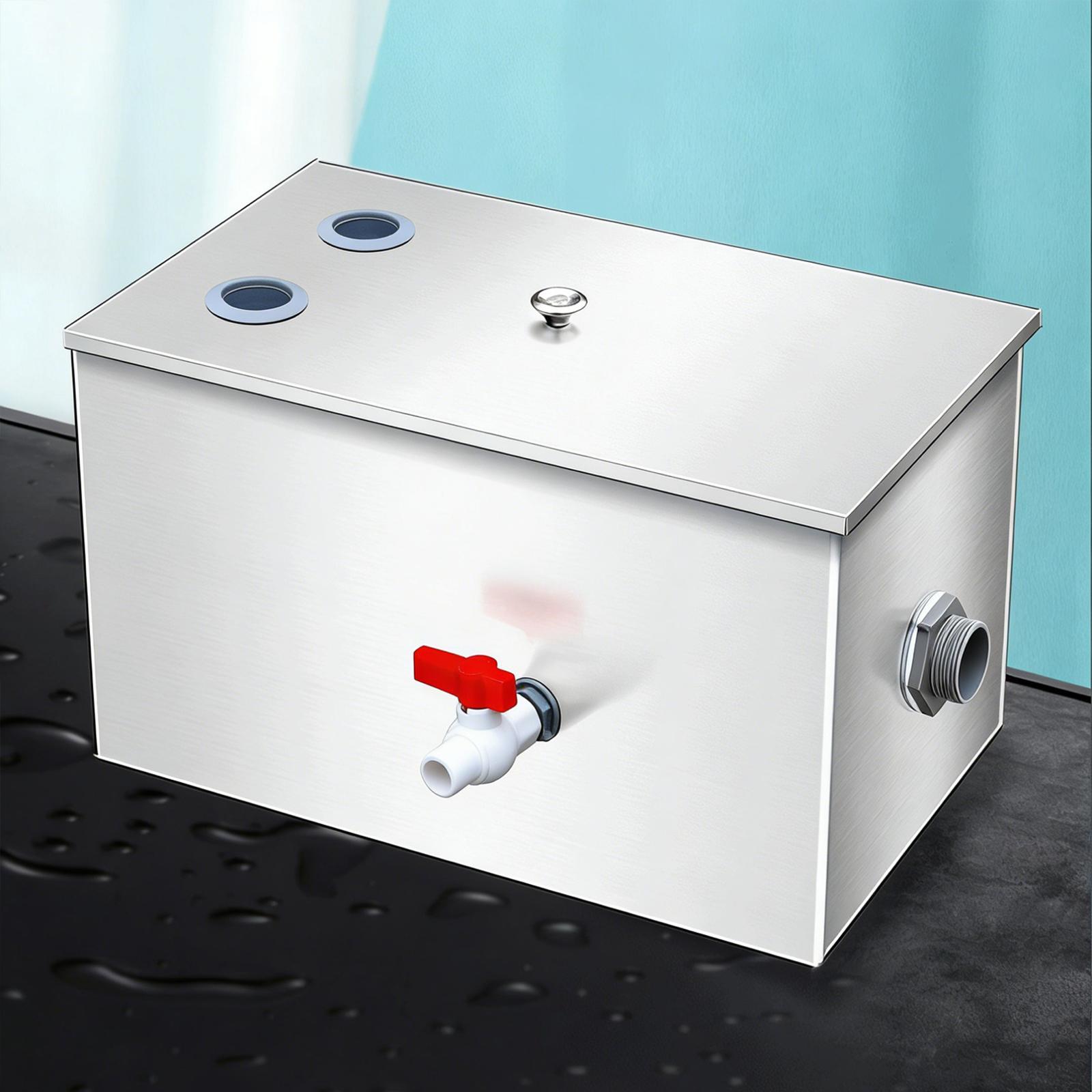 فاصل الزيت والماء من الفولاذ ا - مراجعة Commercial Kitchen Grease Interceptor وسعره