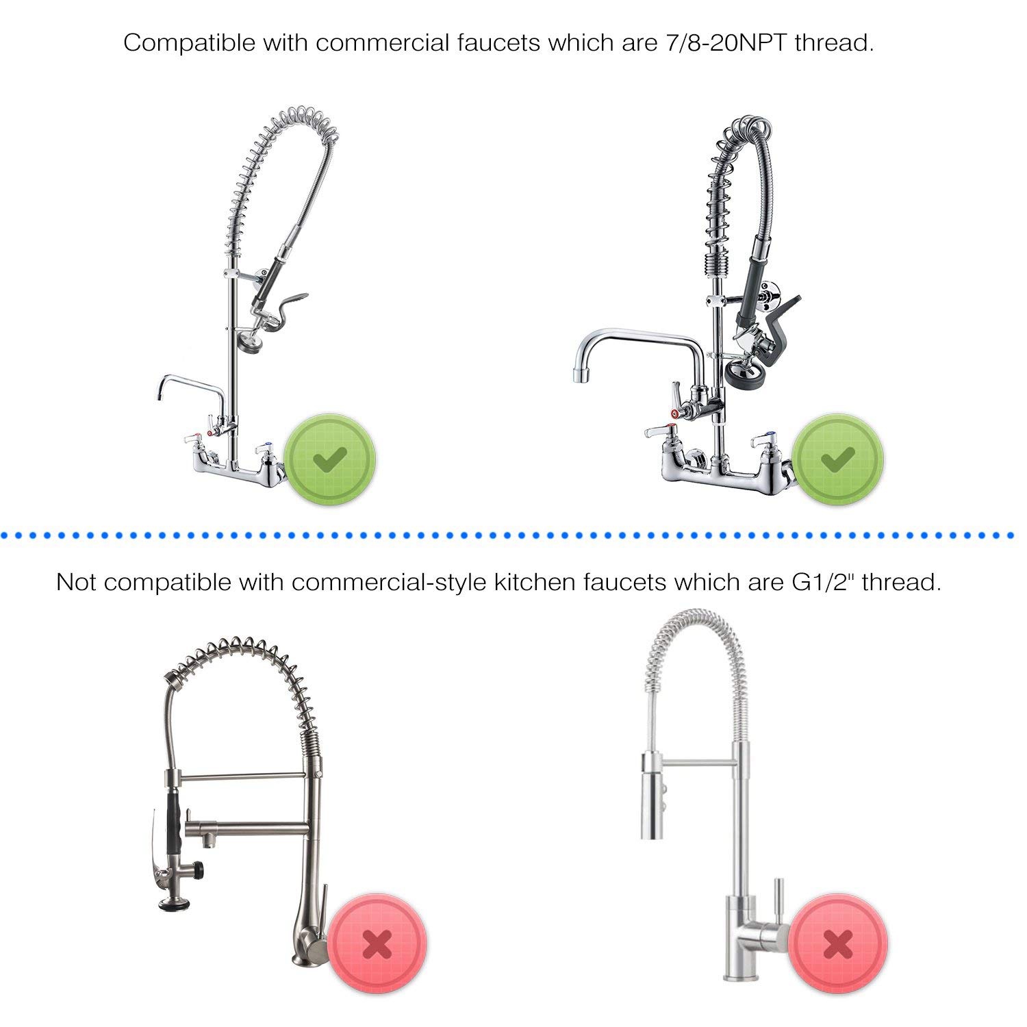 متوفر في المخزون أجزاء صنبور ا - مراجعة Commercial Kitchen Faucet وسعره